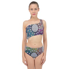 Wirldrawing Spliced Up Two Piece Swimsuit by Sparkle