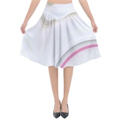 Tech Colors Flared Midi Skirt by Sparkle