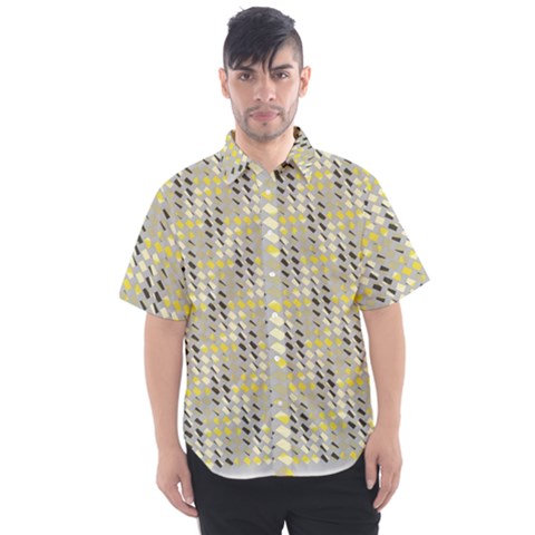 Color Tiles Men s Short Sleeve Shirt by Sparkle