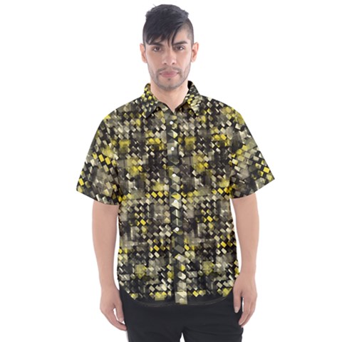 Bricks Cubes Men s Short Sleeve Shirt by Sparkle