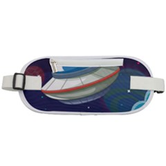 Ufo Alien Spaceship Galaxy Rounded Waist Pouch by Vaneshart