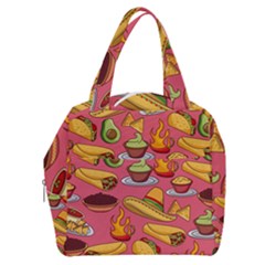 Seamless Pattern Mexican Food Hat Traditional Boxy Hand Bag by Vaneshart