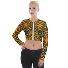 Yuppie And Hippie Art With Some Bohemian Style In Long Sleeve Cropped Velvet Jacket by pepitasart