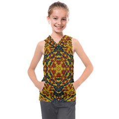 Yuppie And Hippie Art With Some Bohemian Style In Kids  Sleeveless Hoodie by pepitasart