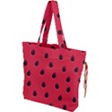 Seamless Watermelon Surface Texture Drawstring Tote Bag View1