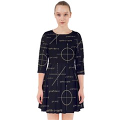 Abstract Math Pattern Smock Dress by Vaneshart