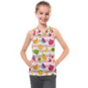 Tropical Fruits Berries Seamless Pattern Kids  Sleeveless Hoodie View1