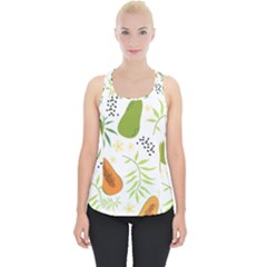 Seamless Tropical Pattern With Papaya Piece Up Tank Top by Vaneshart