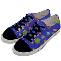 Virus Seamless Pattern Men s Low Top Canvas Sneakers by Vaneshart