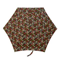 Swimmer 20s Brown Mini Folding Umbrellas by snowwhitegirl