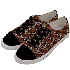 Swimmer 20s Brown Men s Low Top Canvas Sneakers by snowwhitegirl