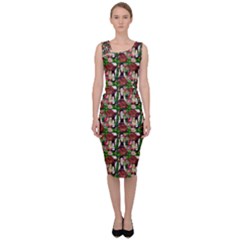 Swimmer 20s Green Sleeveless Pencil Dress by snowwhitegirl