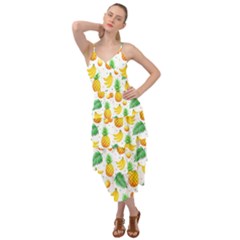 Tropical Fruits Pattern Layered Bottom Dress by Vaneshart