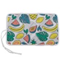 Seamless Pattern Tropical Fruit Banana Watermelon Papaya Lemon Orange Monstera Pen Storage Case (M) View1