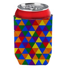 Gay Pride Alternating Rainbow Triangle Pattern Can Holder by VernenInk