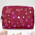 Lesbian Pride Flag Retro Shapes Pattern Make Up Pouch (Medium) View1