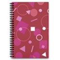 Lesbian Pride Flag Retro Shapes Pattern 5.5  x 8.5  Notebook View1