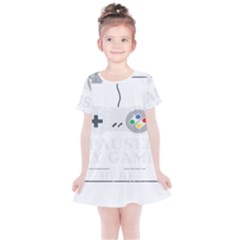 Ipaused2 Kids  Simple Cotton Dress by ChezDeesTees