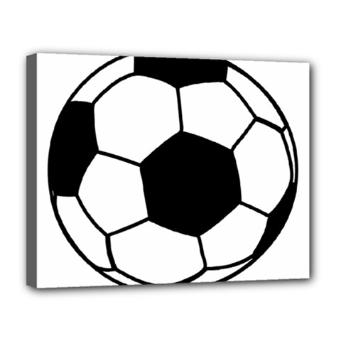 Soccer Lovers Gift Canvas 14  X 11  (stretched) by ChezDeesTees