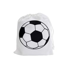 Soccer Lovers Gift Drawstring Pouch (large) by ChezDeesTees