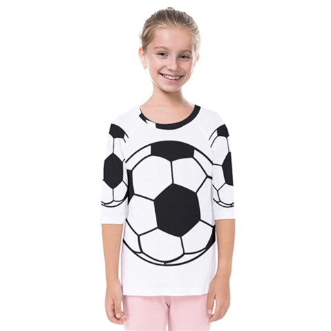 Soccer Lovers Gift Kids  Quarter Sleeve Raglan Tee by ChezDeesTees