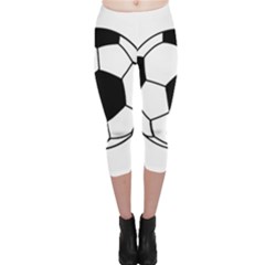 Soccer Lovers Gift Capri Leggings  by ChezDeesTees