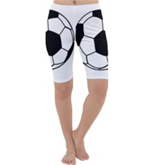 Soccer Lovers Gift Cropped Leggings  by ChezDeesTees