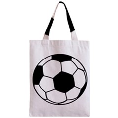 Soccer Lovers Gift Zipper Classic Tote Bag by ChezDeesTees