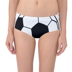 Soccer Lovers Gift Mid-waist Bikini Bottoms by ChezDeesTees