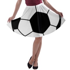 Soccer Lovers Gift A-line Skater Skirt by ChezDeesTees