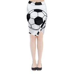 Soccer Lovers Gift Midi Wrap Pencil Skirt by ChezDeesTees