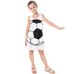 Soccer Lovers Gift Kids  Sleeveless Dress by ChezDeesTees