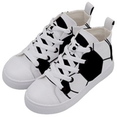 Soccer Lovers Gift Kids  Mid-top Canvas Sneakers by ChezDeesTees