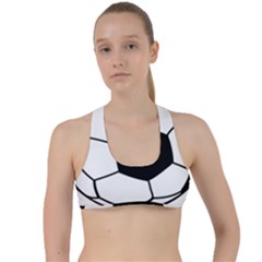 Soccer Lovers Gift Criss Cross Racerback Sports Bra by ChezDeesTees