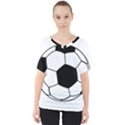 Soccer Lovers Gift V-Neck Dolman Drape Top View1