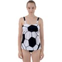 Soccer Lovers Gift Twist Front Tankini Set View1