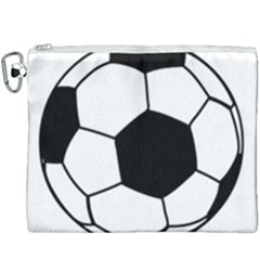 Soccer Lovers Gift Canvas Cosmetic Bag (xxxl) by ChezDeesTees