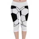 Soccer Lovers Gift Velvet Capri Leggings  View1