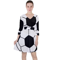 Soccer Lovers Gift Ruffle Dress by ChezDeesTees