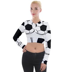 Soccer Lovers Gift Long Sleeve Cropped Velvet Jacket by ChezDeesTees