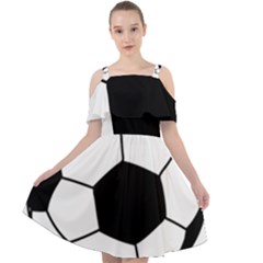 Soccer Lovers Gift Cut Out Shoulders Chiffon Dress by ChezDeesTees