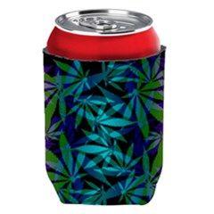 420 Ganja Pattern, Weed Leafs, Marihujana In Colors Can Holder by Casemiro