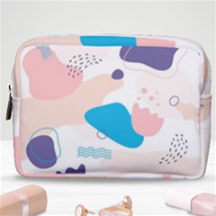 Hand Drawn Abstract Organic Shapes Background Make Up Pouch (medium) by Vaneshart