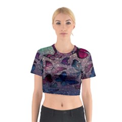 Glitter Butterfly Cotton Crop Top by Sparkle