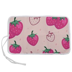 Seamless-strawberry-fruit-pattern-background Pen Storage Case (m) by Vaneshart