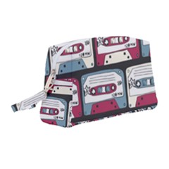 Music Symbols Rock Music Seamless Pattern Wristlet Pouch Bag (medium) by Vaneshart