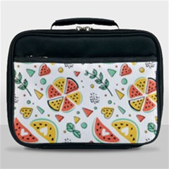 Seamless-hipster-pattern-with-watermelons-mint-geometric-figures Lunch Bag by Vaneshart