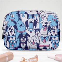 Dogs-seamless-pattern Make Up Pouch (small) by Vaneshart