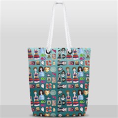 Kawaiicollagepattern2 Full Print Rope Handle Tote (small) by snowwhitegirl