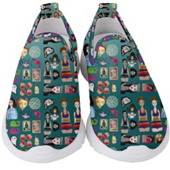 Kawaiicollagepattern2 Kids  Slip On Sneakers by snowwhitegirl